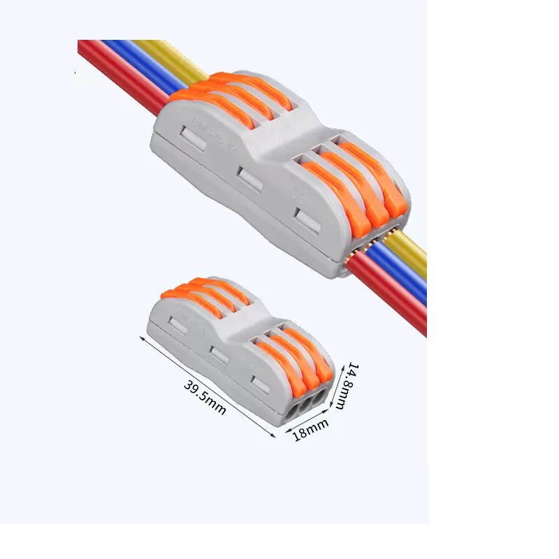 DIY・工具 :: ワンタッチコネクター差し込みコネクタ 0.08-4.0mm² 32A 3in3out電気配線 接続 コネクター 電線コネクタ  ランプドッキング加工品 k100000155 zai10